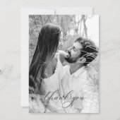 Chic Arch Modernes stilvolles Elegantes Dankeskarte (Rückseite)