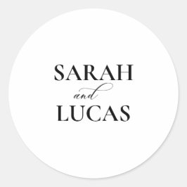 Chic Arch Modernes stilvolles Elegantes Enevelope Runder Aufkleber