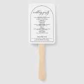 Chic Arch Modernes stilvolles Elegantes Fächer (Rückseite)