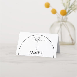 Chic Arch Modernes stilvolles Elegantes Platzkarte