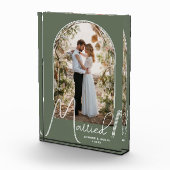 Chic Arch Sage Green Wedding Fotoblock (Rechts)