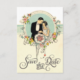 Chic Art Deco 1920er Jahre Braut & Groom Save the Save The Date