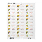 Chic Art Deco Tree Address Labels (Vorne)