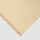 Chic Art Nouveau Gold und Pink Floral Seidenpapier (Ausschnitt)