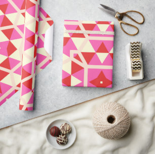 Chic Artistic Geometric Seasonal Mütter Day Geschenkpapier