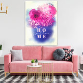 Chic Artistic Pink Blume Vase Sweet Zuhause Leinwanddruck (Insitu (Wohnzimmer))