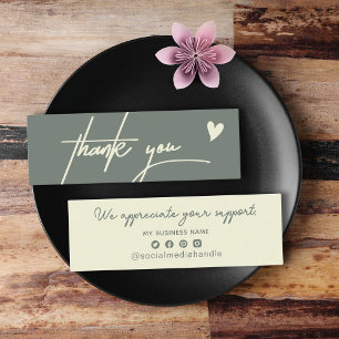 Chic Ash Green dankt Ihnen für den Einkauf von kle Telefonnummerkarte