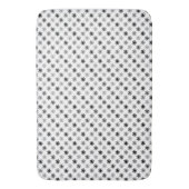 Chic Asterisks - Klassisch - Weiß Hintergrund Badematte (Vorderseite Vertikal)