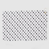 Chic Asterisks - Klassisch - Weiß Hintergrund Golfhandtuch (Horizontal)