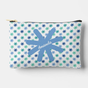 Chic AsteriskS Ocean Colors-White Editable Small Zubehörtasche