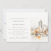 Chic Atlanta Georgia Landscape Probe Dinner Einladung (Vorderseite)