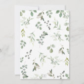 Chic Australian Animals Greenery Twins Baby Shower Einladung (Rückseite)