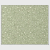 Chic Avocado Green Glitter Birthday Geschenkpapier (Flach)