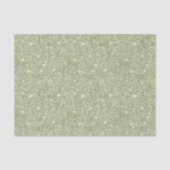Chic Avocado Green Glitter Birthday Seidenpapier (Vorderseite)
