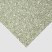 Chic Avocado Green Glitter Birthday Seidenpapier (Ausschnitt)