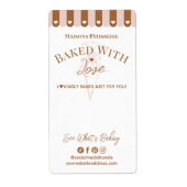 Chic Awing Baked With Love Pastry Bag Bakery Box (Vorne)