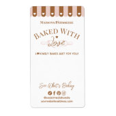 Chic Awing Baked With Love Rolling Pin Bakery Seal (Vorne)