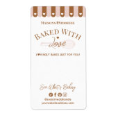 Chic Awing Baked With Love Whisk Bakery Box Seal (Vorne)