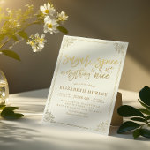 Chic Baby Dusche Zucker & Gewürze & Alles Nett Einladung