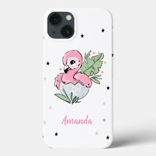 Chic Baby Flamingo, Stars, Prinzessin Case-Mate iPhone Hülle (Rückseite)