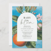 Chic Baby in Bloom |  Arch Baby Shower Einladung (Vorderseite)