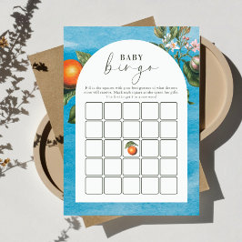 Chic Baby in Bloom Baby Shower |Arch Bingo Game Hinweiskarte