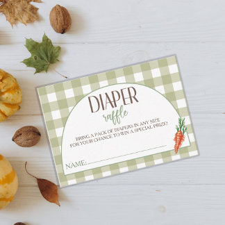 Chic Baby Shower Vor-Ort-Windeln Begleitkarte