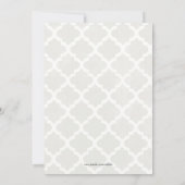 Chic Bachelorette Bash Custom Invtiation Einladung (Rückseite)