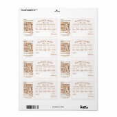 Chic Bäckerei Logo Allergie-Warnung Backwaren QR-C (Vorne)