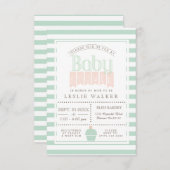 Chic Bakery Baby Dusche Einladung (Vorne/Hinten)