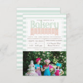 Chic Bakery Birthday | Einladung von Fotos (Vorne/Hinten)