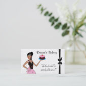 Chic Bakery Business Cards Visitenkarte (Stehend Vorderseite)