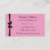 Chic Bakery Business Cards Visitenkarte (Rückseite)