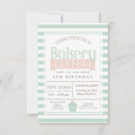 Chic Bakery Geburtstagsparty Einladung