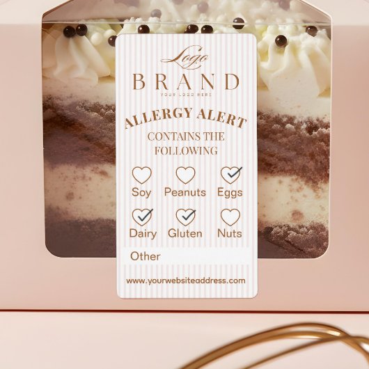 Chic Bakery Logo Allergy Alert Baked Goods Food