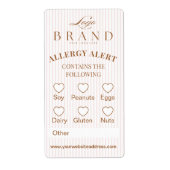 Chic Bakery Logo Allergy Alert Baked Goods Food (Vorne)