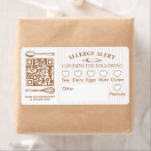 Chic Bakery Logo Allergy Alert Baked Goods QR Code (Insitu)