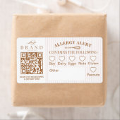 Chic Bakery Logo Allergy Alert Baked Goods QR Code (Insitu)