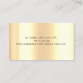 Chic Bakery Tools Imitats Gold Tropfen Bäckerei Visitenkarte (Rückseite)