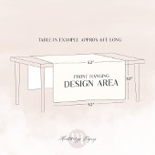 Chic Baking Utensils Bakery Logo Market Booth Sign Tischdecke