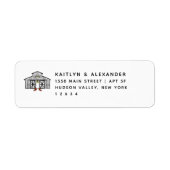 Chic Barn Fall Wedding Return Address (Vorne)