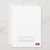 Chic Barn mit Pumpkins Hochzeitsempfang Einladung (Rückseite)