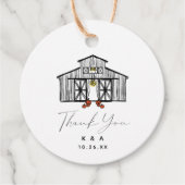 Chic Barn Vielen Dank Geschenkanhänger (Vorderseite)