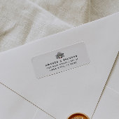 Chic Barn Wedding Return Address Label