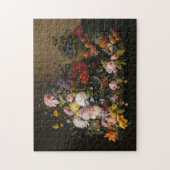 Chic barocke Blume Stillleben Kunst Malerei Puzzle (Vertikal)