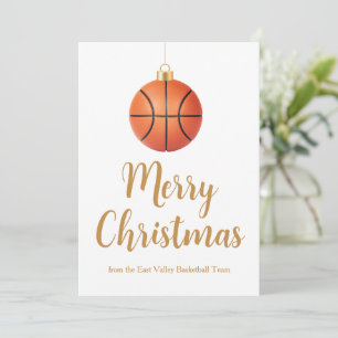 Chic Basketball Team Frohe Weihnachten Custom