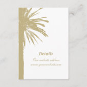 Chic Beach Hochzeit kleine vertikale Karten (Vorderseite)