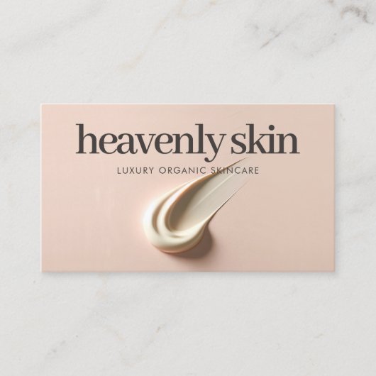 Chic Beauty Skin Care Spa Boutique Pink Visitenkarte (Vorderseite)