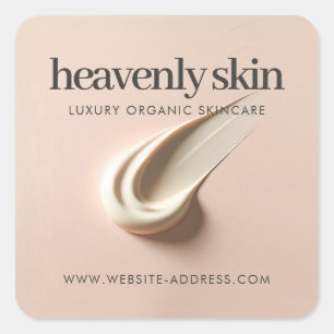Chic Beauty Skin Care Wellness-Center Boutique Ros Quadratischer Aufkleber