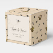 Chic Bees and Gold Crown Queen Bee Geschenkschachtel (Vorderseite)
